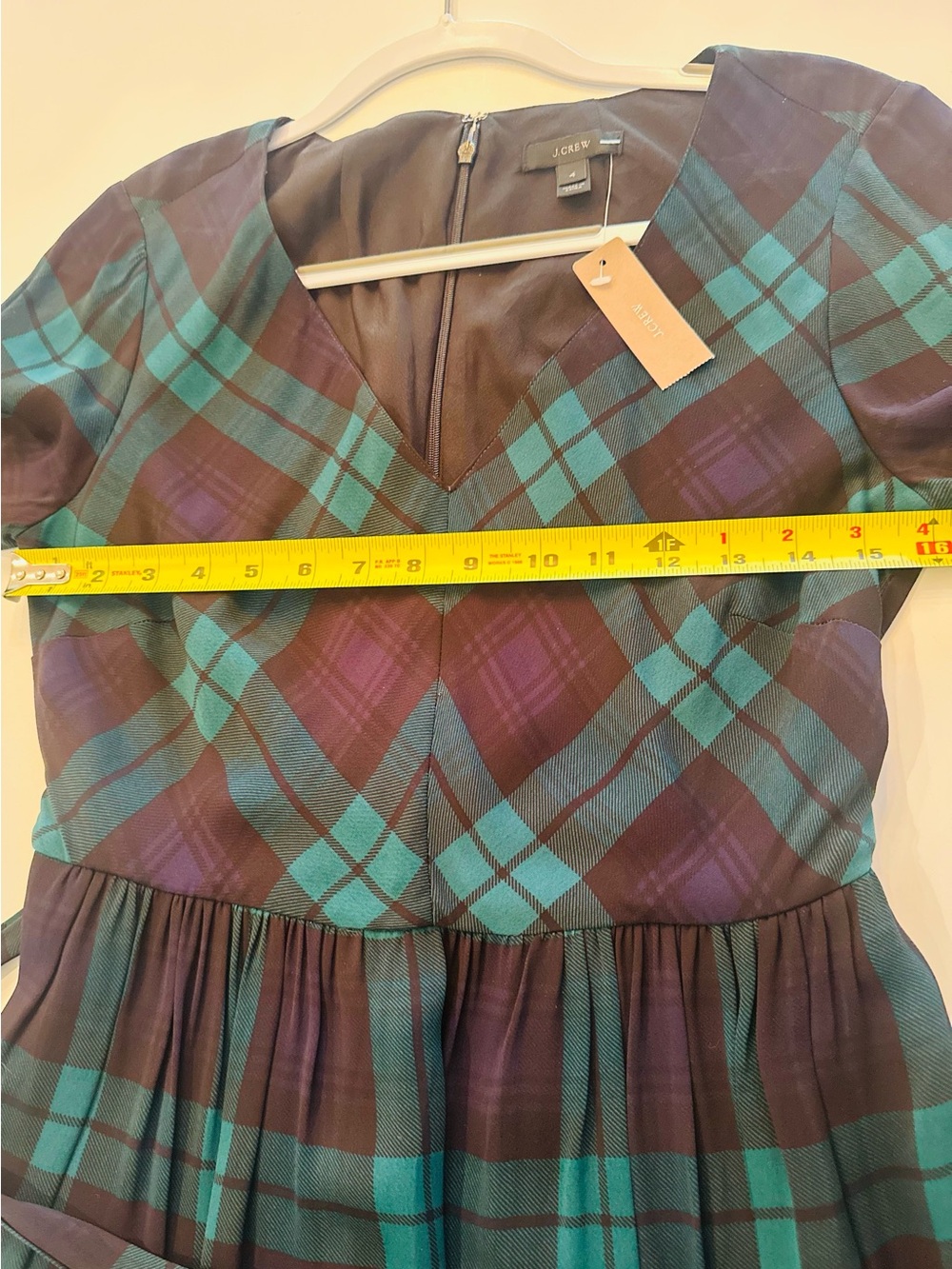 NWT J. Crew Black Watch Long Sleeve Dress, 4 - Picture 9 of 10